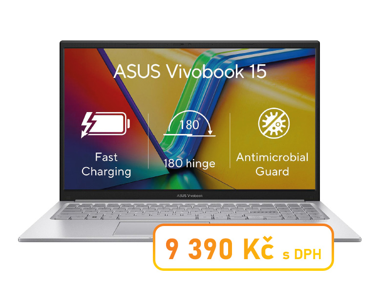 ASUS Vivobook 15/ X1504ZA/ i3-1215U/ 15,6"/ FHD/ 8GB/ 512GB SSD/ UHD/ W11H/ Silver