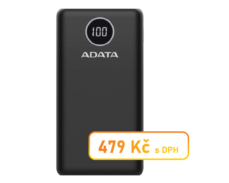 ADATA P20000QCD Power Bank 20000mAh černá